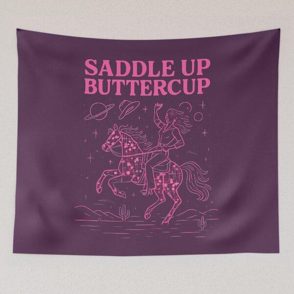 Item preview, Saddle Up Buttercup - Neon Cowgirl designed and sold by Moad Fahim.