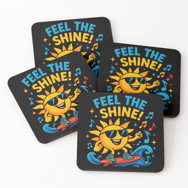 Item preview, Feel the Shine – Surfing Sun with Music and Positive Vibes designed and sold by JaroPrints.