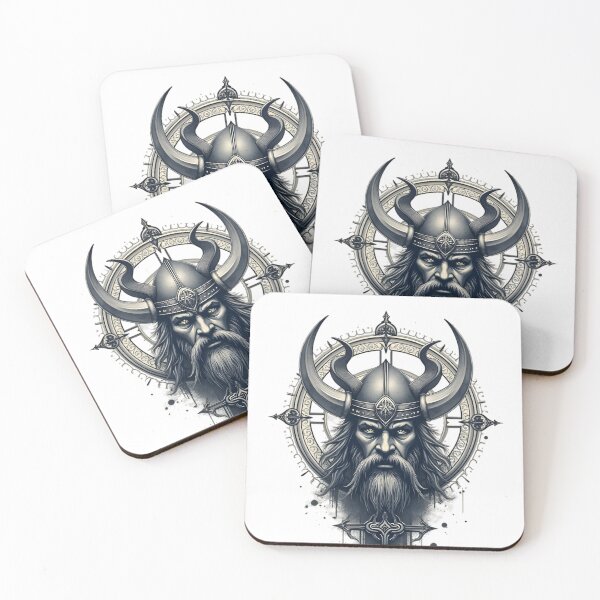Item preview, Powerful Viking Warrior Tribal Tattoo designed and sold by ShadowAndSlate.