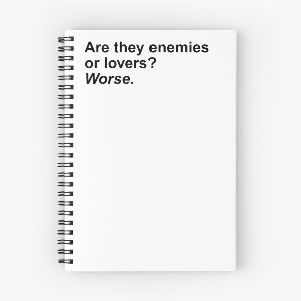 Item preview, Are they enemies or lovers?  Worse. Black Ink Sticker designed and sold by RebelCactusStore.