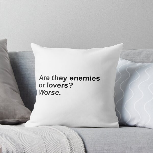 Item preview, Are they enemies or lovers?  Worse. Black Ink Sticker designed and sold by RebelCactusStore.