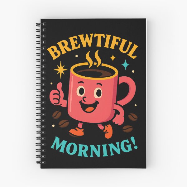 Item preview, Brewtiful Morning – Cheerful Coffee Mug Character Illustration designed and sold by JaroPrints.