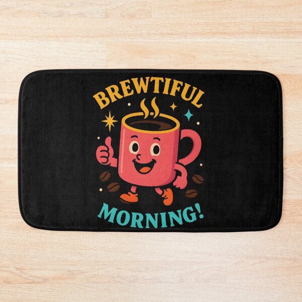 Item preview, Brewtiful Morning – Cheerful Coffee Mug Character Illustration designed and sold by JaroPrints.