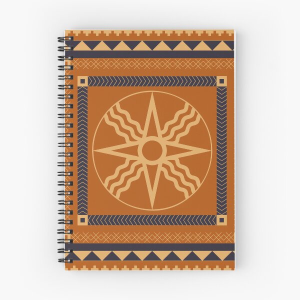 Item preview, Sun-Disk of Shamash - Ochre & Carbon Pattern designed and sold by CaffeineCraftedCreations.