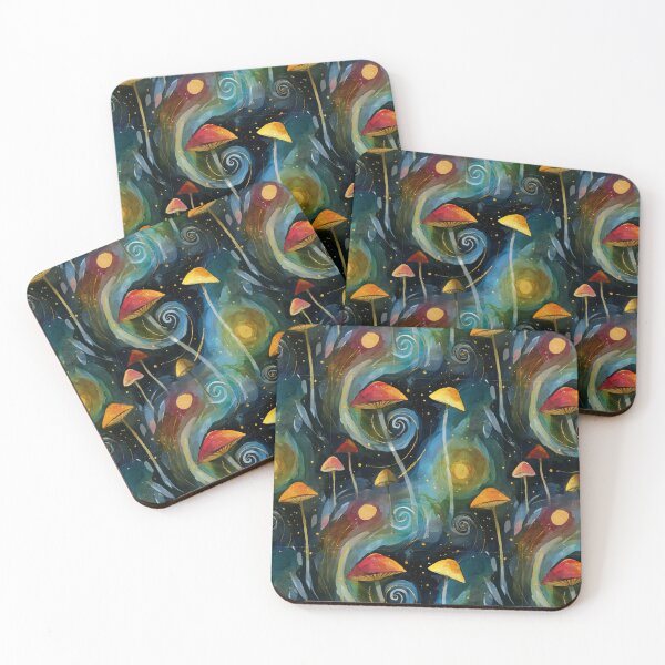 Item preview, Hypnotic Fungi Tiles designed and sold by mi-kam.