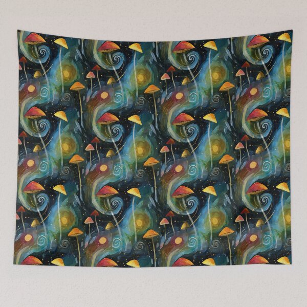 Item preview, Hypnotic Fungi Tiles designed and sold by mi-kam.