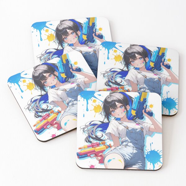 Item preview, Splash Battle Girl – Colorful Summer Anime Art designed and sold by KAWAII ART BOX.