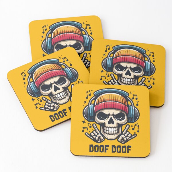Item preview, A rave skull enjoying the sounds designed and sold by KoandZo.