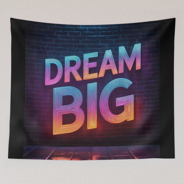 Item preview, Dream Big Neon Sign Aesthetic designed and sold by ShadowAndSlate.