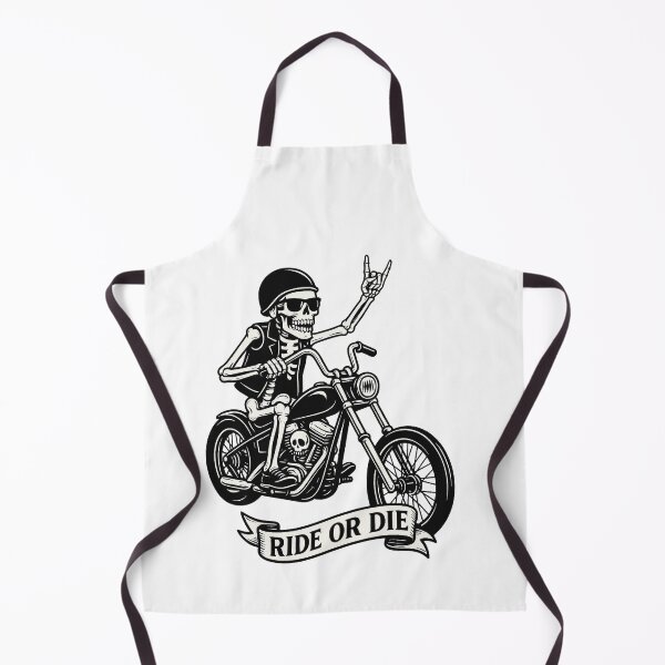 Item preview, Skeleton Riding Chopper “Ride or Die” designed and sold by BNKY05.