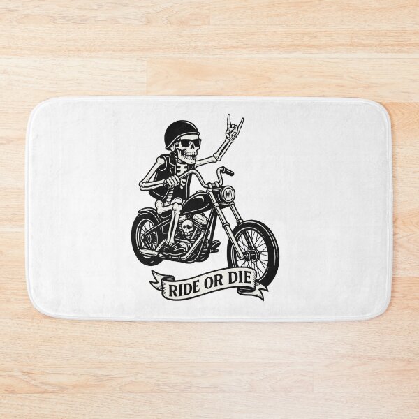 Item preview, Skeleton Riding Chopper “Ride or Die” designed and sold by BNKY05.