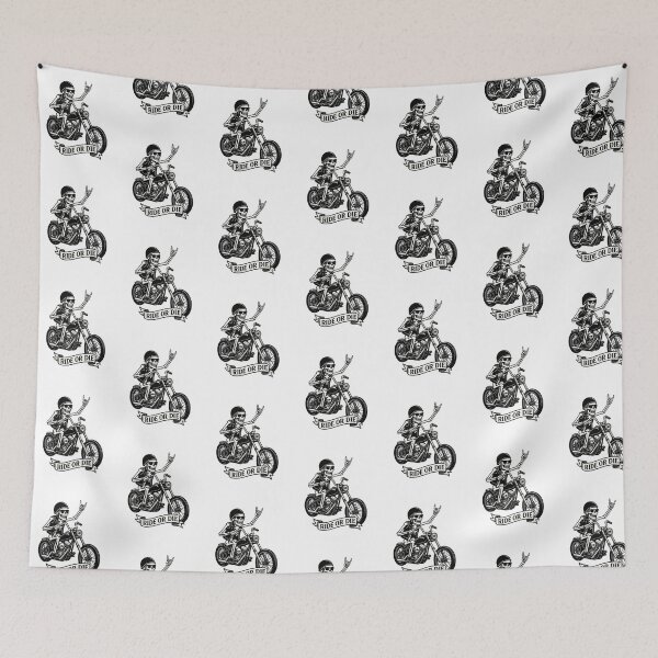 Item preview, Skeleton Riding Chopper “Ride or Die” designed and sold by BNKY05.