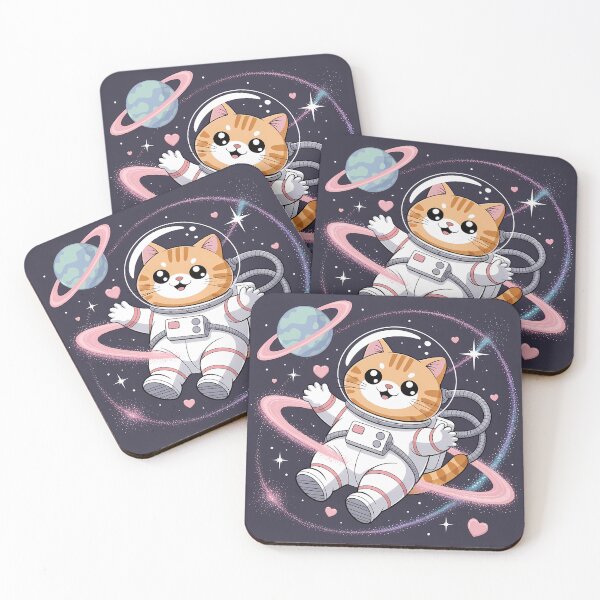 Item preview, Space Explorer Cat – Kawaii Astronaut Adventure designed and sold by FashionCanvas23.