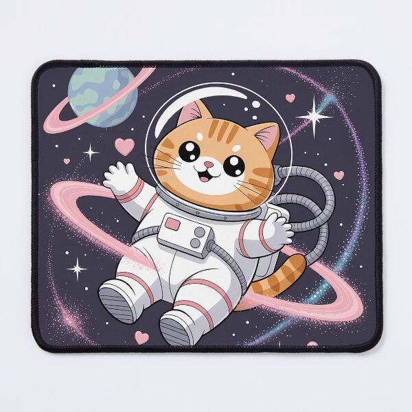 Item preview, Space Explorer Cat – Kawaii Astronaut Adventure designed and sold by FashionCanvas23.