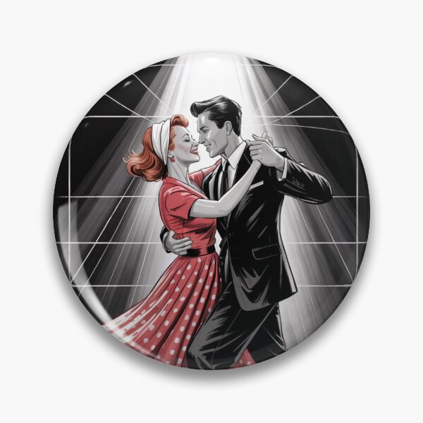 Item preview, Retro Jive Dance Couple designed and sold by ShadowAndSlate.