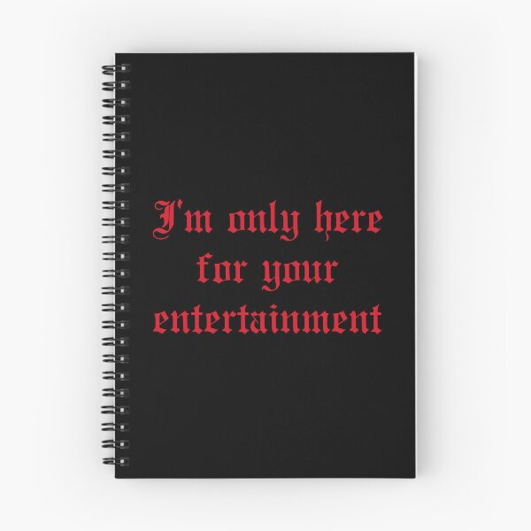 Item preview, The Last Dinner Party I'm only here for your entertainment - dark red text designed and sold by incloudines.
