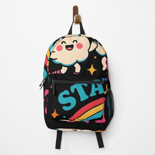 Item preview, Stay on Cloud Nine – Happy Dancing Clouds and Rainbow Positivity Design designed and sold by JaroPrints.