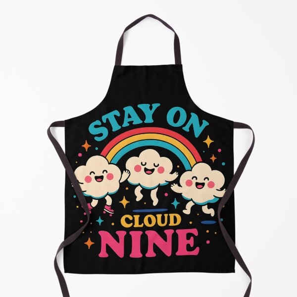 Item preview, Stay on Cloud Nine – Happy Dancing Clouds and Rainbow Positivity Design designed and sold by JaroPrints.