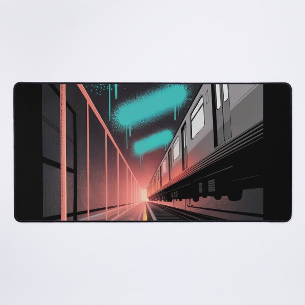 Item preview, Subway Ascent Graffiti Train designed and sold by ShadowAndSlate.