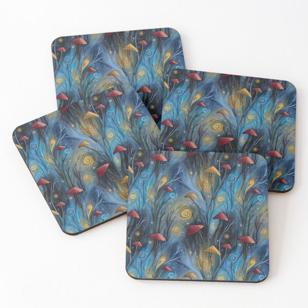 Item preview, Hypnotic Fungi Tiles designed and sold by mi-kam.