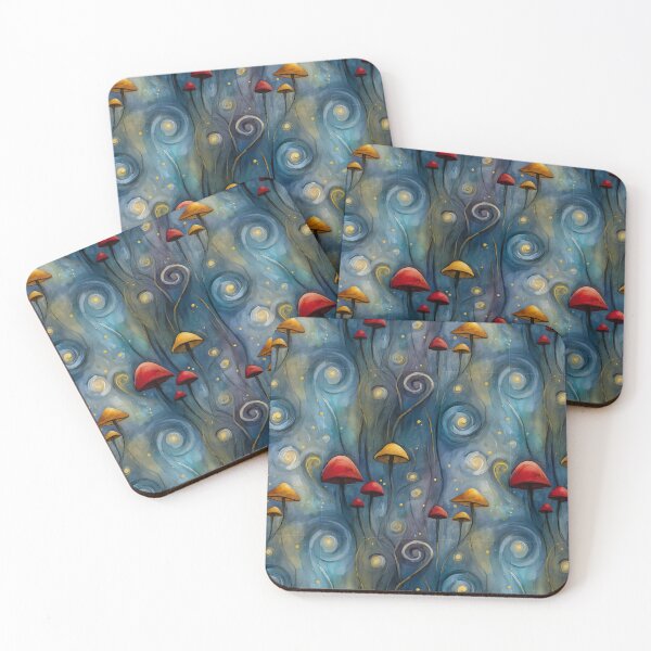 Item preview, Hypnotic Fungi Tiles designed and sold by mi-kam.
