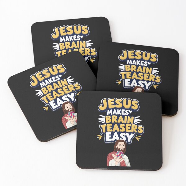 Item preview, Jesus Makes Brain Teasers Easy Shirt designed and sold by OrtegaGrace.