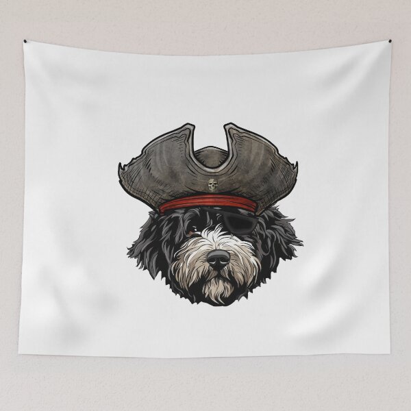 Item preview, Portuguese Water Dog Pirate designed and sold by whyitsme.