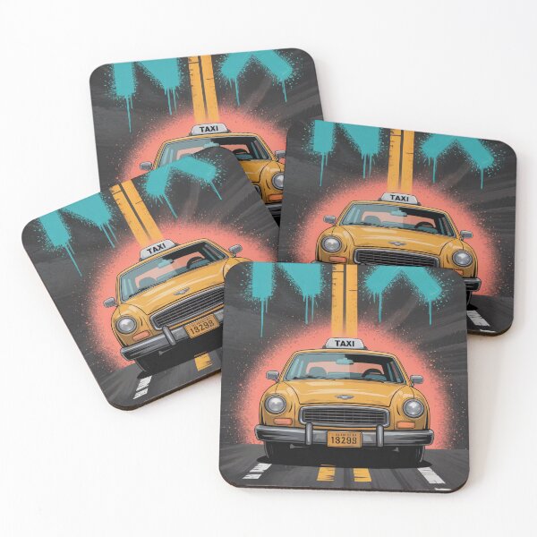 Item preview, NYC Yellow Cab Front View designed and sold by ShadowAndSlate.