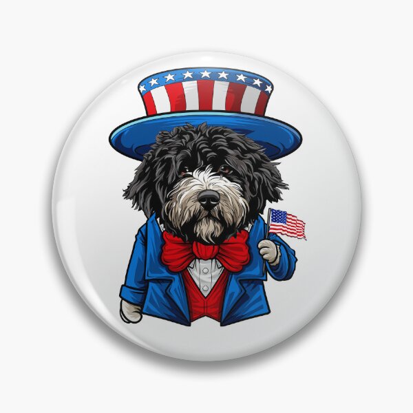 Item preview, Portuguese Water Dog 4th of July designed and sold by whyitsme.