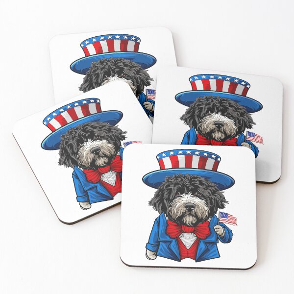 Item preview, Portuguese Water Dog 4th of July designed and sold by whyitsme.