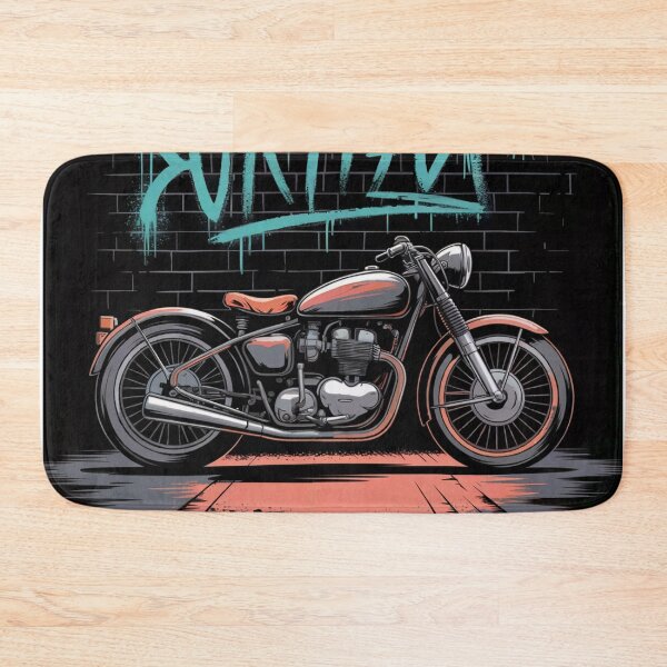 Item preview, Antique Motorcycle Gritty Wall designed and sold by ShadowAndSlate.