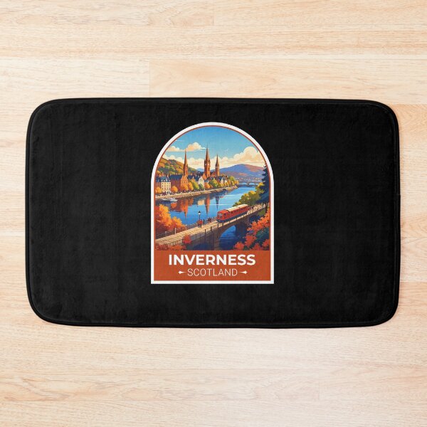 Item preview, Inverness Scotland Retro Travel Sticker designed and sold by TulipaGraphics.
