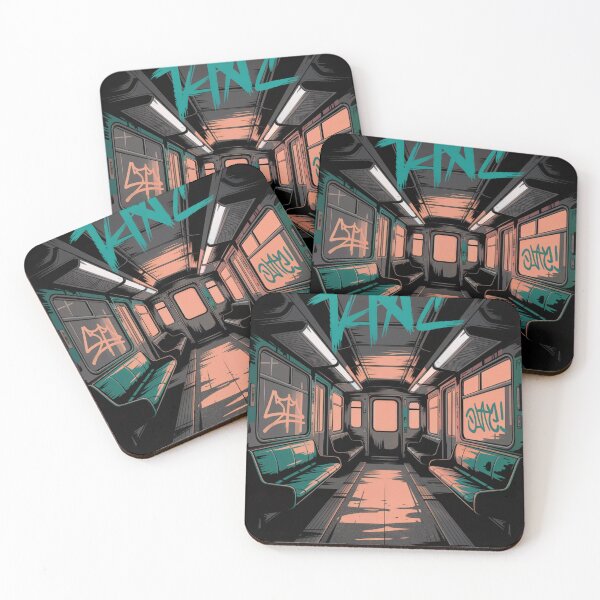 Item preview, Abandoned Subway Car Interior Grime designed and sold by ShadowAndSlate.