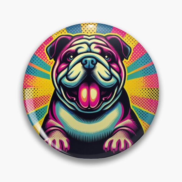 Item preview, Perro buldog lindo y colorido designed and sold by Dogandesighn.