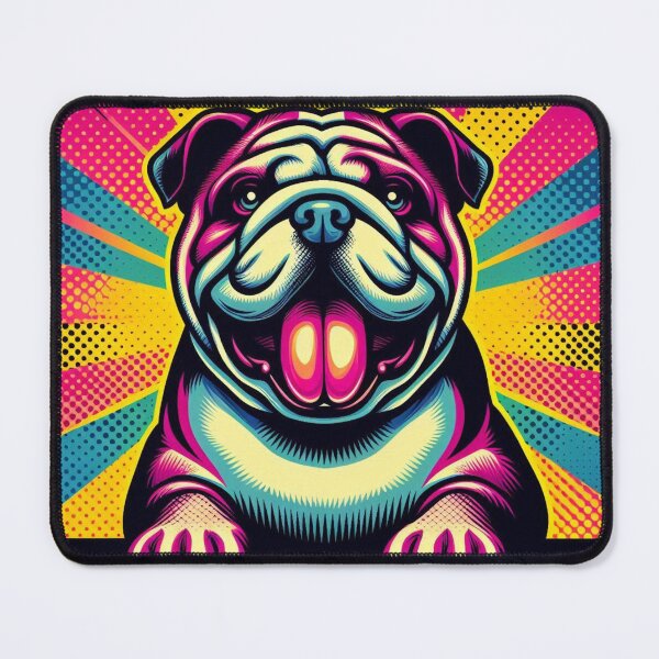 Item preview, Colorful cute buldog dog designed and sold by Dogandesighn.