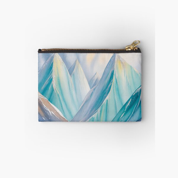 Artikelvorschau, Abstrakte Aquarell-Gletscherberge in Türkis und Blau entworfen und verkauft von SilentSpirits.