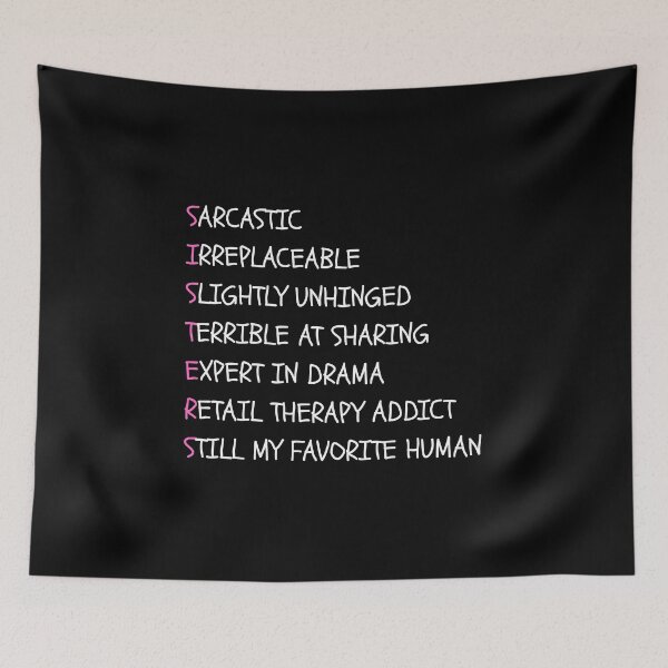 Item preview, SISTERS - Funny sister quotes designed and sold by mimiscreativity.