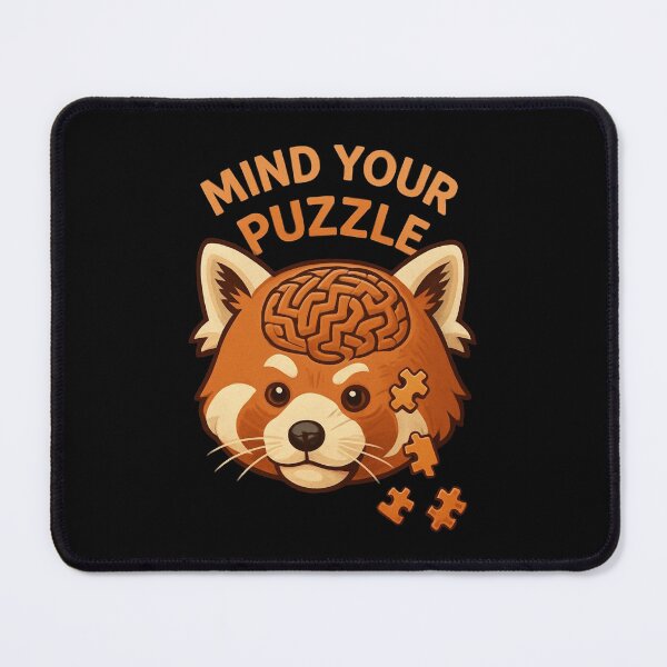 Item preview, Mind your puzzle red panda designed and sold by YourFavBuddy.