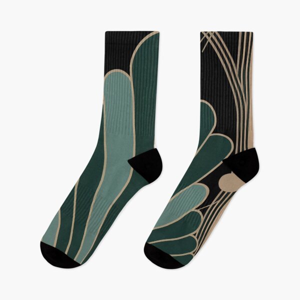 Item preview, Elegant Art Deco Fan Geometric designed and sold by ShadowAndSlate.