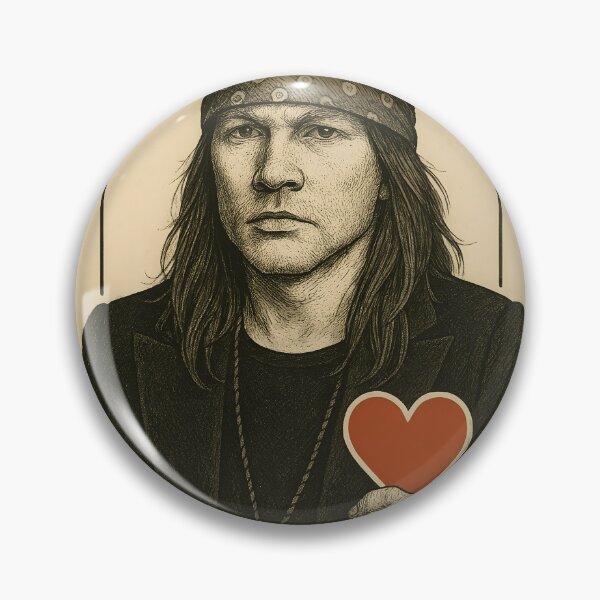 Artikelvorschau, Axl Rose Herzkönig Spielkarte entworfen und verkauft von ThankYou-Kindly.