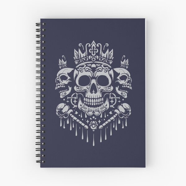 Item preview, A fancy king skull with acolytes on either side. designed and sold by KoandZo.