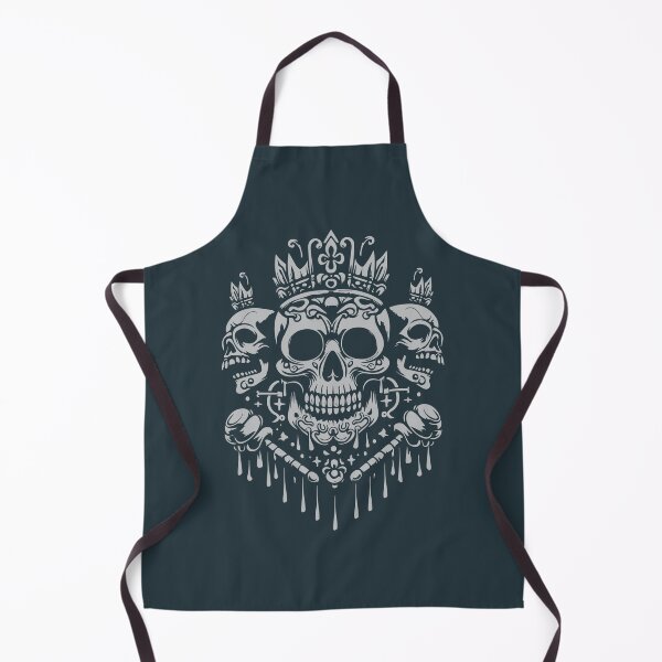 Item preview, A fancy king skull with acolytes on either side. designed and sold by KoandZo.