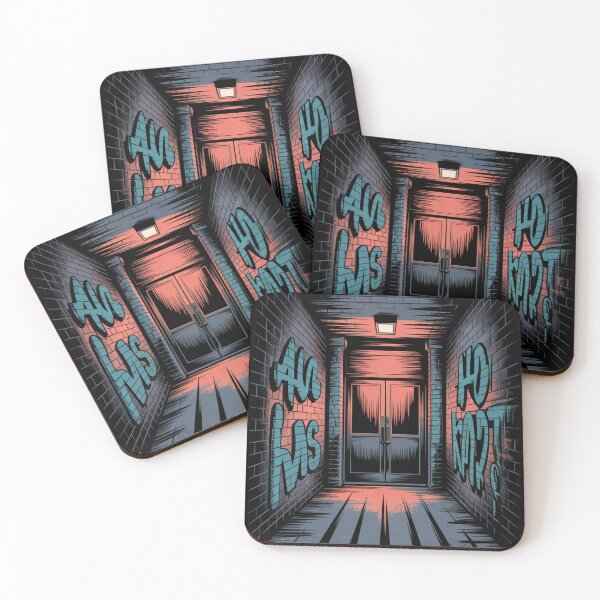 Item preview, Gritty Urban Alleyway Door designed and sold by ShadowAndSlate.