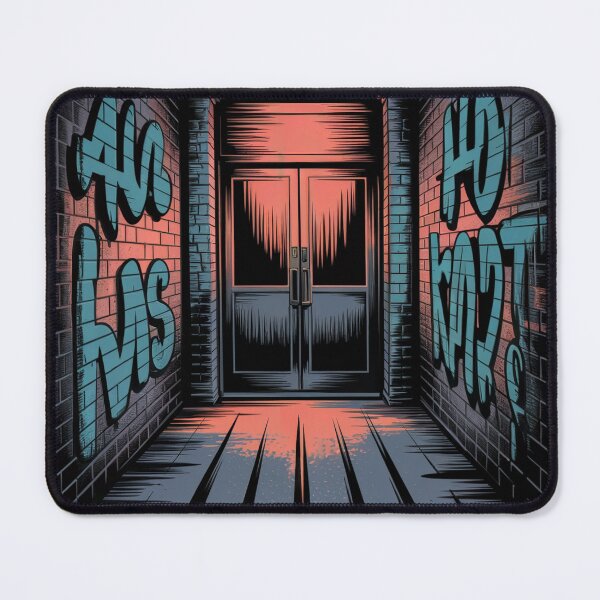 Item preview, Gritty Urban Alleyway Door designed and sold by ShadowAndSlate.