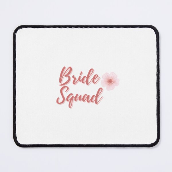Item preview, Elegant Pink Floral Bride Squad designed and sold by DixieGirlStudio.