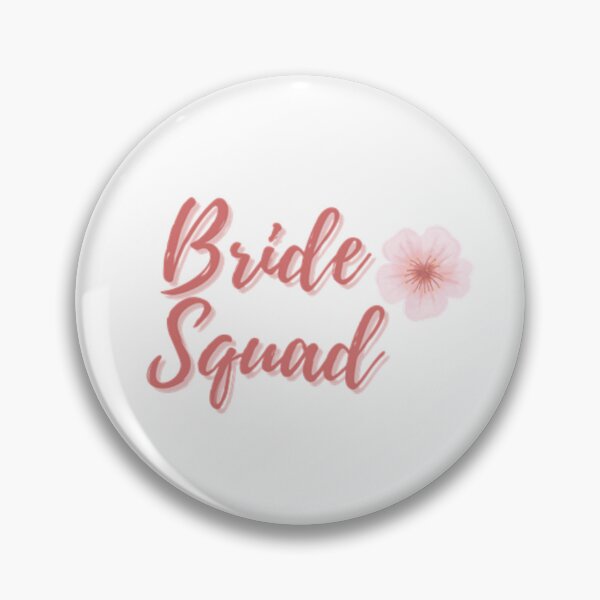 Item preview, Elegant Pink Floral Bride Squad designed and sold by DixieGirlStudio.