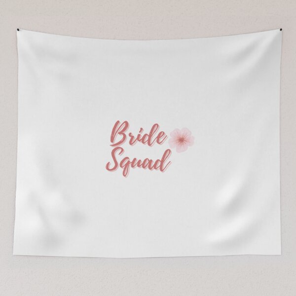 Item preview, Elegant Pink Floral Bride Squad designed and sold by DixieGirlStudio.