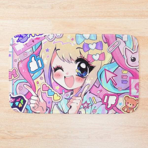 Item preview, anime girl neon bright gyaru  designed and sold by forestgrump.