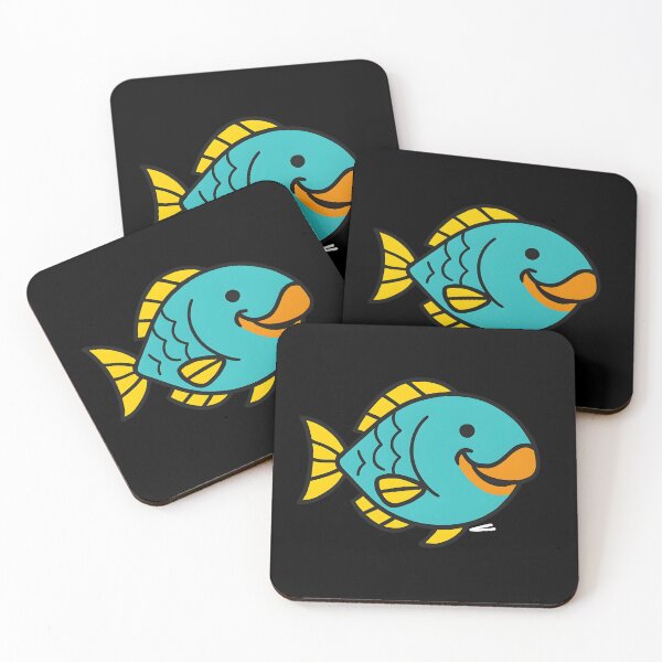 Item preview, Minimalist Happy Parrot Fish – Modern Cute Line Art designed and sold by JaroPrints.