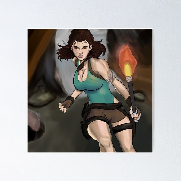 Artikelvorschau, Lara Croft: Into the Depths – Digitale Fan-Art entworfen und verkauft von Saysoart.